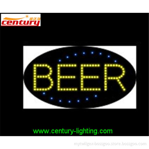 wholesale china factory price BEER animated led sign